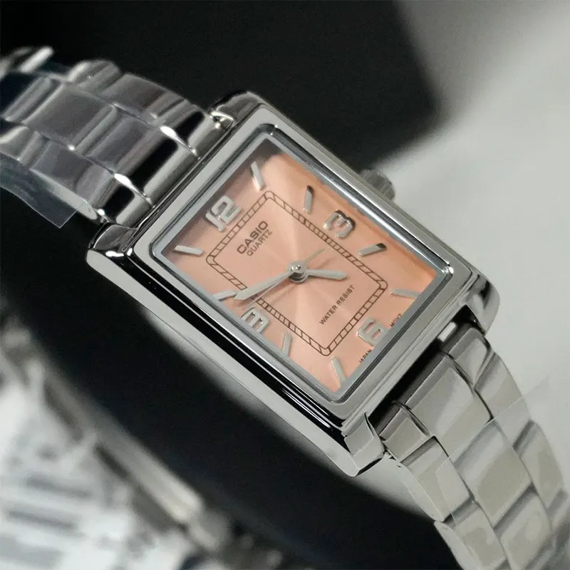 Casio Enticer Pink Dial Dress Ladies Watch- LTP-1234DD-4AV